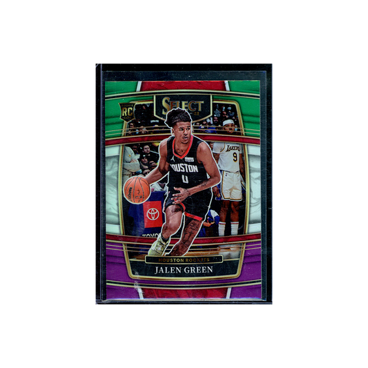 Jalen Green 2021-22 Panini Select Basketball Green White Purple Rookie