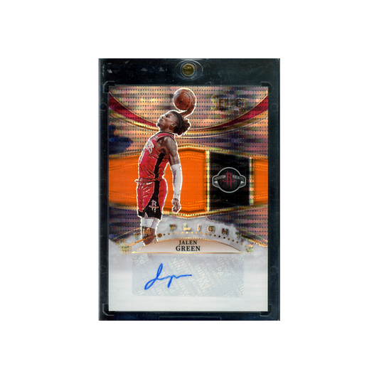 Jalen Green 2022-23 Panini Select Basketball In Flight Auto Orange Pulsar /30