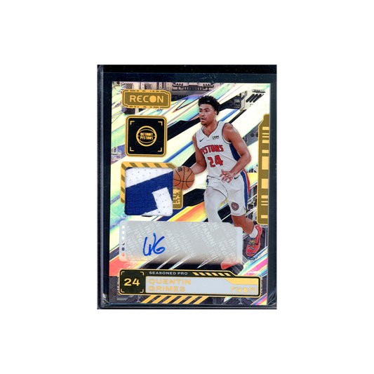 Quentin Grimes 2023-24 Panini Recon Basketball Patch Auto Gold /10