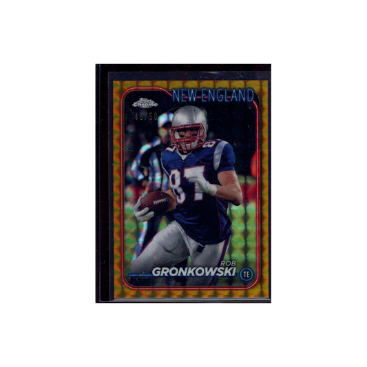 Rob Gronkowski 2024 Topps Chrome Football Gold /50