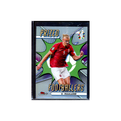 Erling Haaland 2024 Topps Finest UEFA Euro Soccer Prized Footballers
