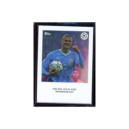 Erling Haaland 2023-24 Topps Simplicidad Soccer Polaroid Purple /25