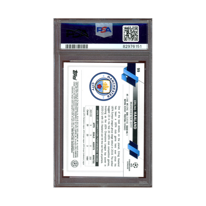 Erling Haaland 2022-23 Topps Sapphire UCC SP PSA 9