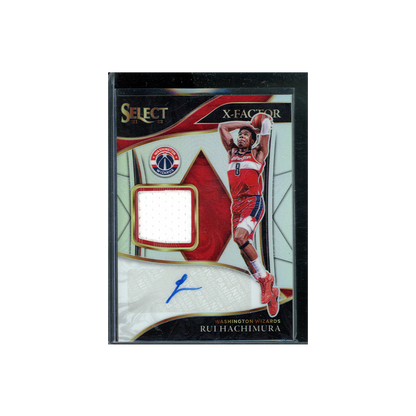 Rui Hachimura 2021-22 Panini Select Basketball X-Factor Patch Auto Silver /99