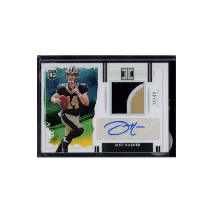 Jake Haener 2023 Panini Impeccable Football Rookie Patch Auto /49