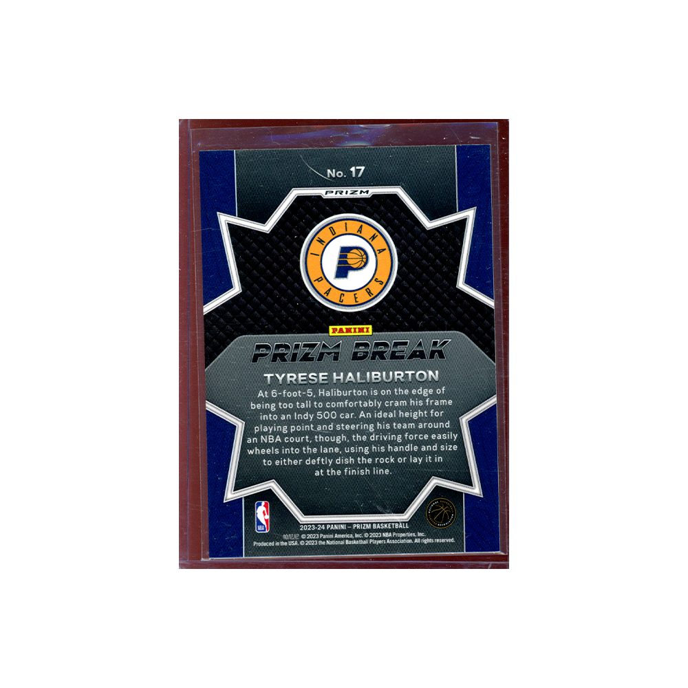 Tyrese Haliburton 2023-24 Panini Prizm Basketball Prizm Break Disco