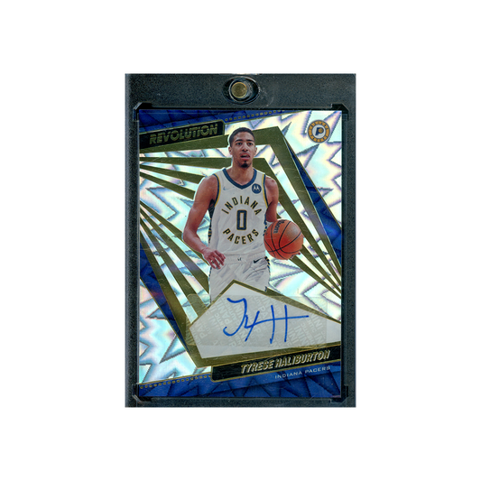 Tyrese Haliburton 2021-22 Panini Revolution Basketball Fractal Auto /100