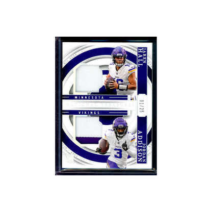 Addison & Hall 2023 Panini National Treasures Football Dual Rookie Patch /25