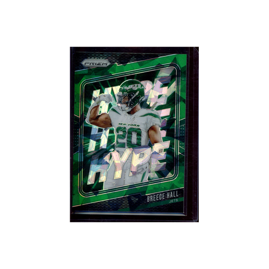 Breece Hall 2024 Panini Prizm Football Hype! Green Ice