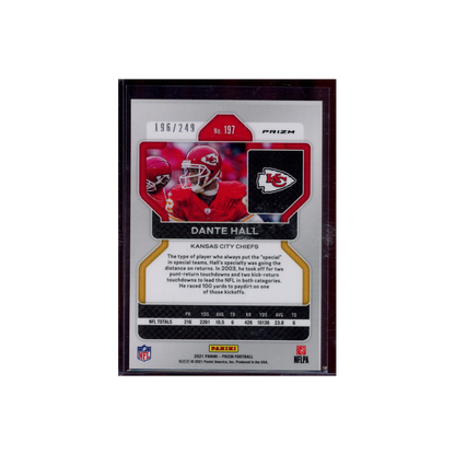 Dante Hall 2021 Panini Prizm Football Orange /249