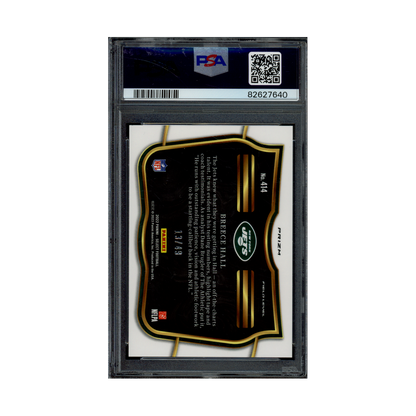 Breece Hall 2022 Panini Select Football Blue Prizm Field Level Rookie /49 PSA 10