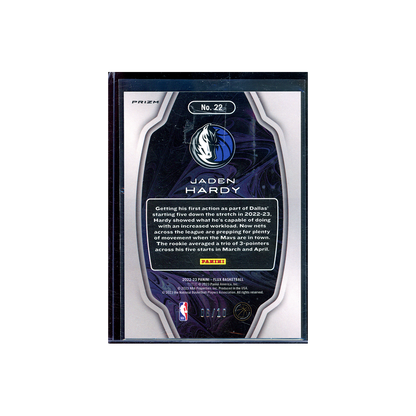 Jaden Hardy 2022-23 Panini Flux Basketball Titan Rookie Gold /10