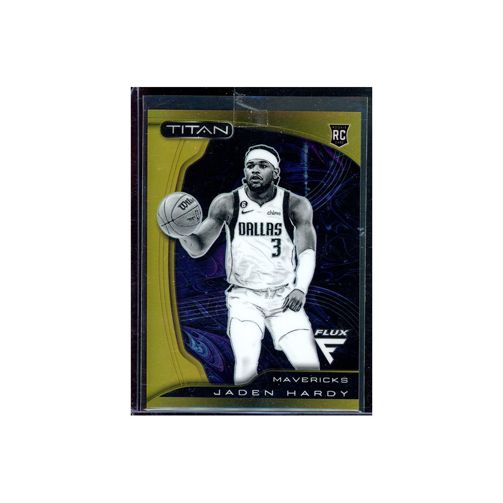 Jaden Hardy 2022-23 Panini Flux Basketball Titan Rookie Gold /10