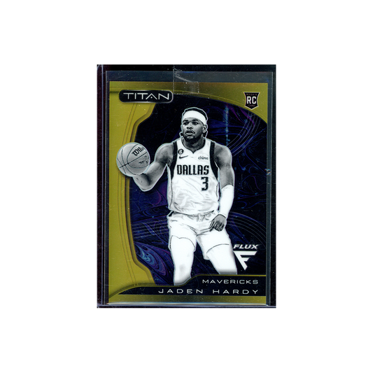Jaden Hardy 2022-23 Panini Flux Basketball Titan Rookie Gold /10