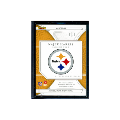Najee Harris 2021 Panini National Treasures Football Rookie Patch Purple /49