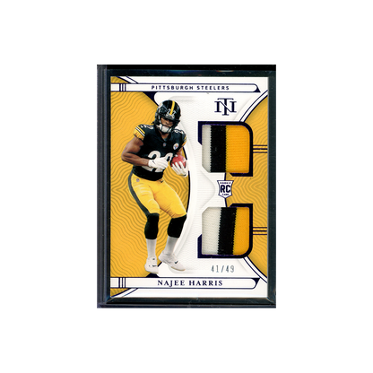 Najee Harris 2021 Panini National Treasures Football Rookie Patch Purple /49