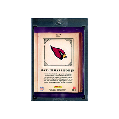 Marvin Harrison Jr. 2024 Panini Origins Football Origin Story Rookie