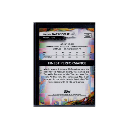 Marvin Harrison Jr. 2024 Topps Finest Football Rookie Blue /200