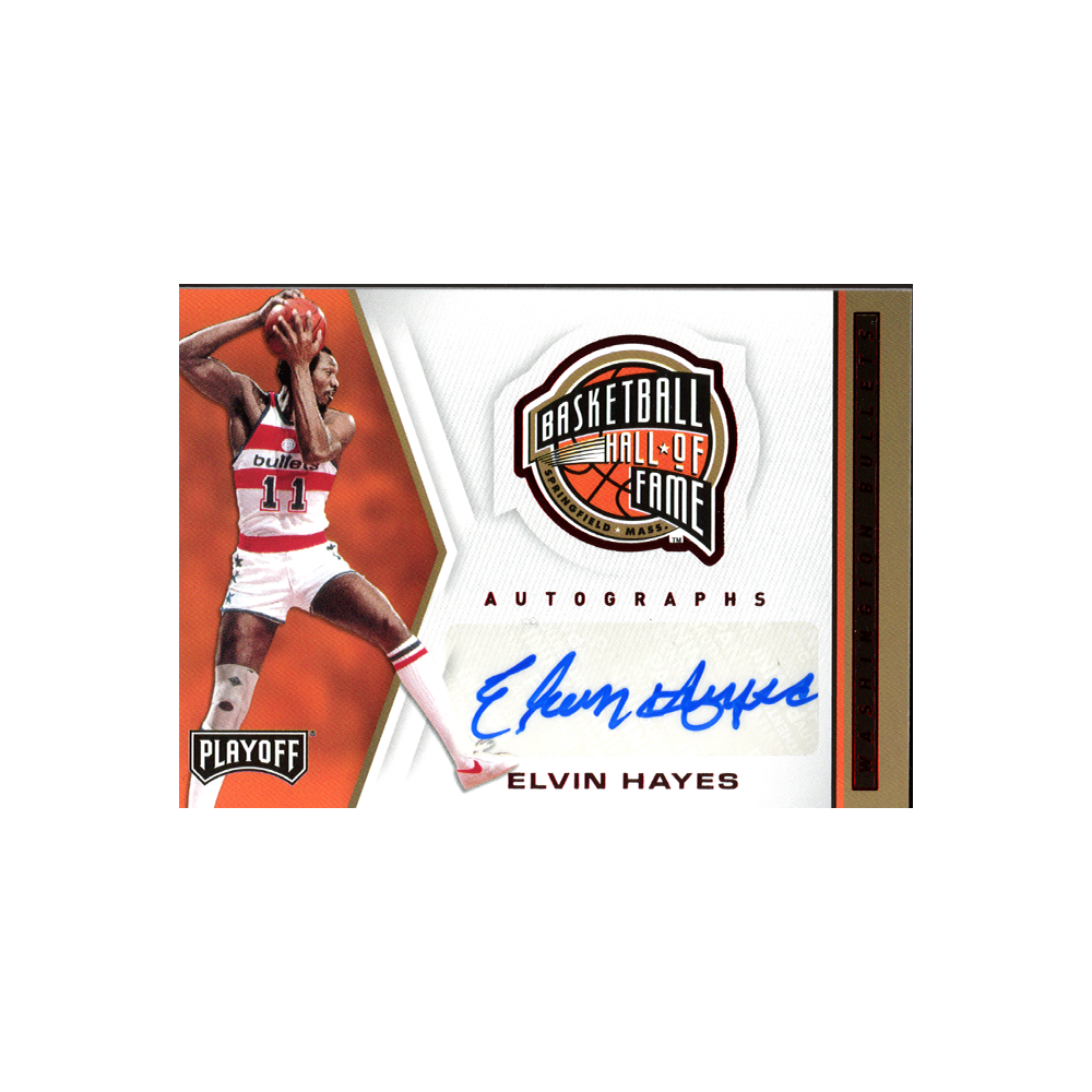 Elvin Hayes 2019-20 Panini Chronicles Playoff Basketball Basketball Hall of Fame Auto Red