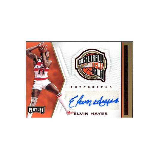 Elvin Hayes 2019-20 Panini Chronicles Playoff Basketball Basketball Hall of Fame Auto Red