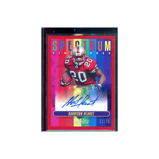 Garrison Hearst 2023 Panini Absolute Football Spectrum Auto /75