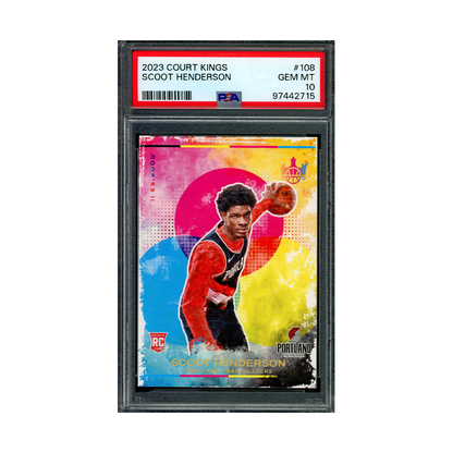 Scoot Henderson 2023-24 Panini Court Kings Basketball Rookies II PSA 10