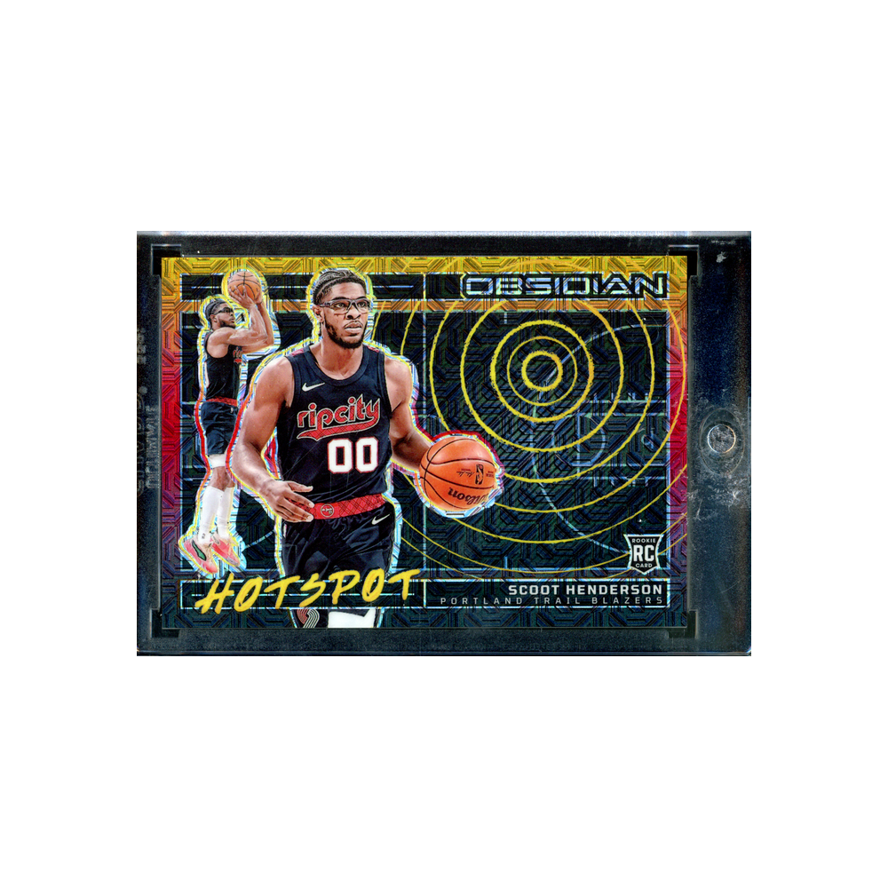 Scoot Henderson 2023-24 Panini Obsidian Basketball Hotspot Rookie Gold /10