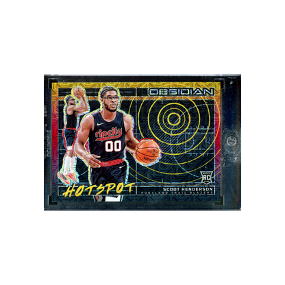 Scoot Henderson 2023-24 Panini Obsidian Basketball Hotspot Rookie Gold /10
