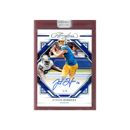 Justin Herbert 2022 Panini Flawless Football Auto /5
