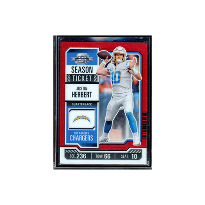 Justin Herbert 2023 Panini Contenders Optic Football Red /175