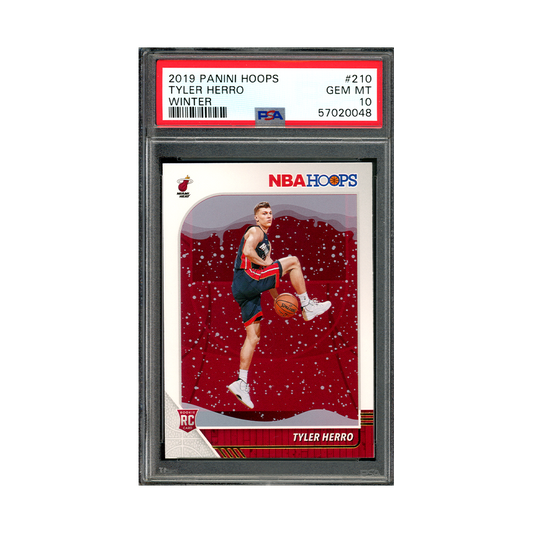 Tyler Herro 2019-20 Panini Hoops Basketball Winter Rookie PSA 10