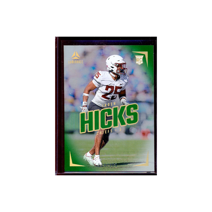 Jaden Hicks 2024 Panini Luminance Football Rookie Green /100