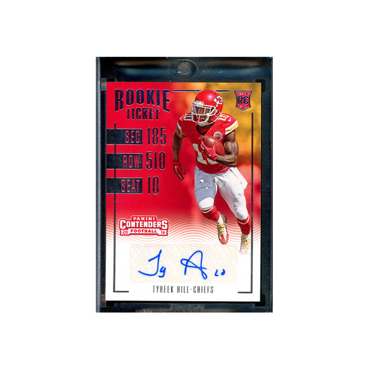 Tyreek Hill 2016 Panini Contenders Football Rookie Ticket Auto