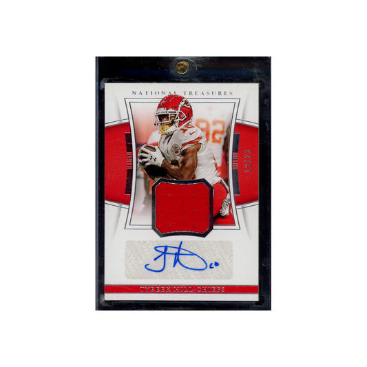 Tyreek Hill 2019 Panini National Treasures Football Patch Auto /25
