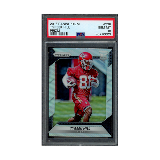 Tyreek Hill 2016 Panini Prizm Football Silver Prizm Rookie PSA 10