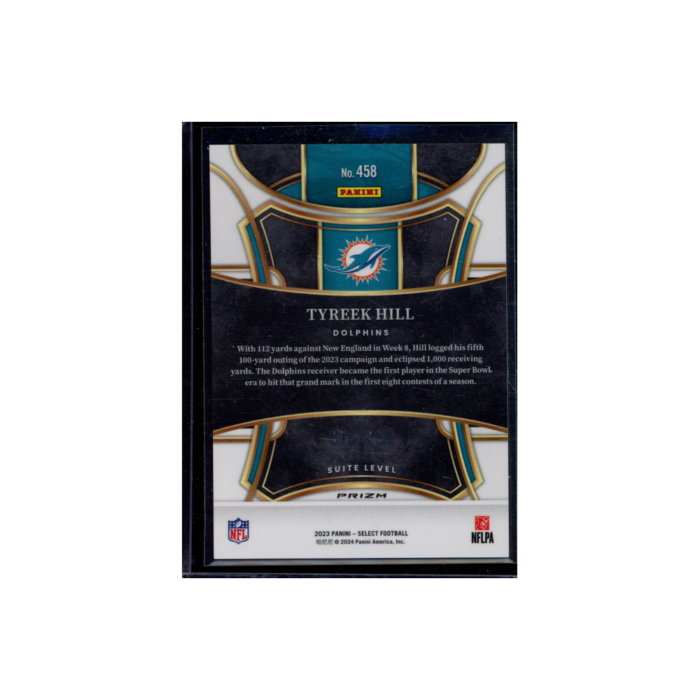 Tyreek Hill 2023 Panini Select Football Tri-Color /149