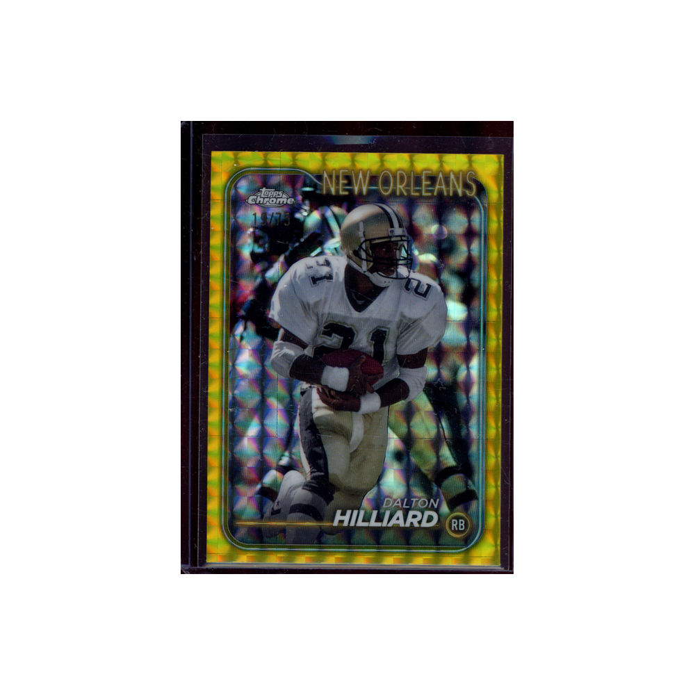 Dalton Hilliard 2024 Topps Chrome Football Yellow /75