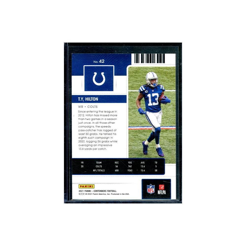 Ty Hilton 2021 Panini Contenders Football Season Ticket /199