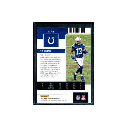 Ty Hilton 2021 Panini Contenders Football Season Ticket /199