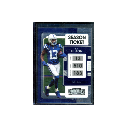 Ty Hilton 2021 Panini Contenders Football Season Ticket /199