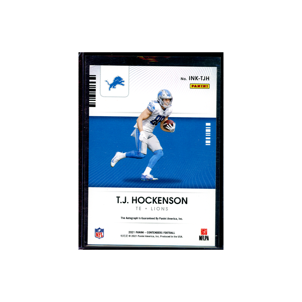 TJ Hockenson 2021 Panini Contenders Football NFL Ink Auto /25