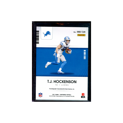 TJ Hockenson 2021 Panini Contenders Football NFL Ink Auto /25