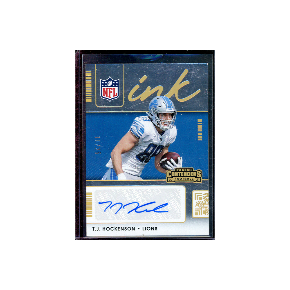 TJ Hockenson 2021 Panini Contenders Football NFL Ink Auto /25