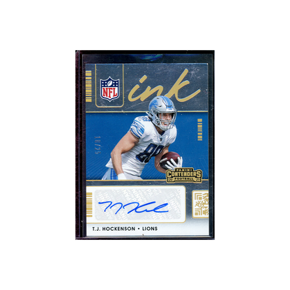 TJ Hockenson 2021 Panini Contenders Football NFL Ink Auto /25