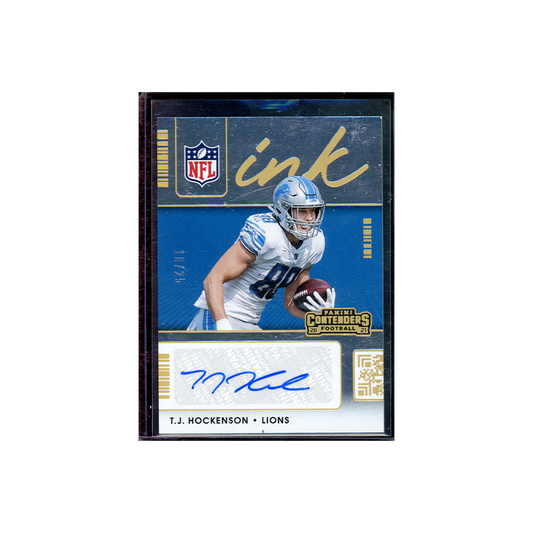 TJ Hockenson 2021 Panini Contenders Football NFL Ink Auto /25