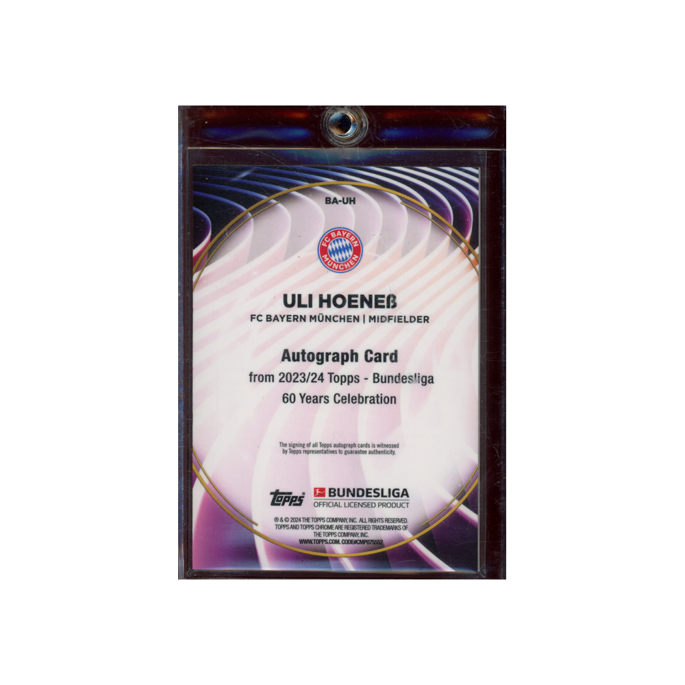 Uli Hoeneß 2024 Topps Bundesliga 60 Years Celebration Auto