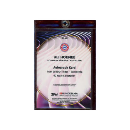 Uli Hoeneß 2024 Topps Bundesliga 60 Years Celebration Auto