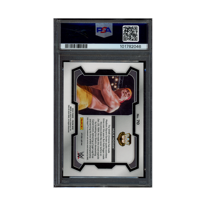 Hulk Hogan 2024 Panini Prizm WWE White Sparkle Prizm PSA 9