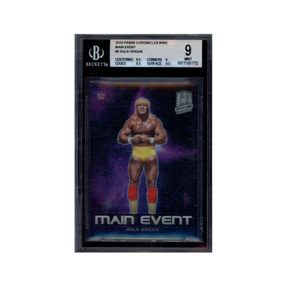 Hulk Hogan 2023 Panini Chronicles Spectra WWE Main Event BGS 9