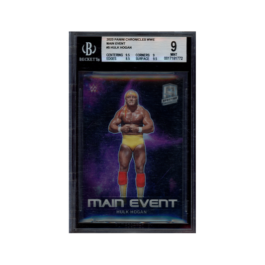 Hulk Hogan 2023 Panini Chronicles Spectra WWE Main Event BGS 9